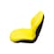 Uni Pro 129 Bucket Seat Kit, With Hinge Bracket for John Deere Mowers & Skid Steers, Yellow Vinyl 6801 - alternate 3