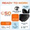 Delton Wireless Bluetooth Over-the-Ear Headphones, Active Noise Canceling Headset, Black M101 - alternate 4
