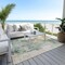 Homeroots 9' X 12' Blue Copper And Gray Abstract Washable Indoor Outdoor Area Rug 605498 - alternate 3