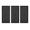 Manhattan Comfort Rivington 38in Bookcase Cabinet in Black - Set of 3 3-BC004-BK - alternate 2