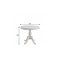 Homeroots 36" White Rounded Solid Manufactured Wood And Solid Wood Pedestal Base Dining Table 517753 - alternate 3