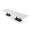 Skutchi Designs Rectangle Conference Table With Power Unit, 48 in W, 168 in L, White HAR-REC-48X168-DOU.BK-WA7976-NA - alternate 1