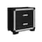 Global Furniture Usa Contemporary Glam Soleil Charcoal Nightstand SOLEIL-CHARCOAL-NS - alternate 2
