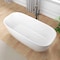 Anzzi Piete Series 32in W x 68in D x 25in H White Freestanding Bathtub MN6732WHS - alternate 2