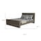 Homeroots Dark Brown Wood Full Bed Frame 488519 - alternate 3