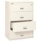 Fireking 4 Drawer, 1 Hr Fire & Impact Rated, 38" Wide Lateral Ivory White 4-3822-CIW - alternate 2