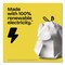 Glad Tall Kitchen Drawstring Trash Bags with LeakGuard, 13 gal, Unscented, 23.47" x 25.38", White, 120PK 78939 - alternate 5