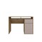 Homeroots 43" Walnut Wood Computer Desk 723765 - alternate 1