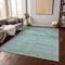 Homeroots 5' X 8' Aqua And Teal Blue Medallion Washable Indoor Outdoor Area Rug 616089 - alternate 2