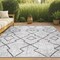 Jonathan Y Carwa Tribal Diamond Trellis Ivory/Black 3 ft. x 5 ft. Indoor/Outdoor Area Rug SMB128D-3 - alternate 1