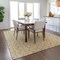Homeroots 9' X 12' Gold And Beige Ogee Washable Indoor Outdoor Area Rug 601570 - alternate 3
