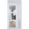 Vdomdoors Front Exterior Prehung FiberGlass Door Clear Glass See-through / Manux 8555 White Silk Clear Glass MANUX8555EXD-WS-W30+16 x H80-LH - alternate 1