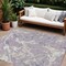 Homeroots 9' X 12' Lavender And Ivory Abstract Washable Indoor Outdoor Area Rug 600106 - alternate 1