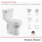 American Standard Cadet 3 10'' Rough-In Wht Chair Height Round Bowl 1.28 GPF Toilet 3376128ST.020 - alternate 2