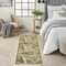 Homeroots 6' Ivory And Green Palm Leaf Indoor Outdoor Runner Rug 548031 - alternate 2