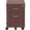 Lorell Relevance Series 2-Drawer Vertical File Cabinet, 15.8" x 19.9" x 22.9", Mahogany LLR16216 - alternate 1