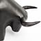 Homeroots Black Cast Aluminum Raging Bull Decor Piece 392488 - alternate 3