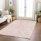 Homeroots 8' X 10' Pink And Gray Animal Print Washable Indoor Outdoor Area Rug 600639 - alternate 2