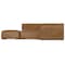 Homeroots 116" Brown Leather Sofa With Ottoman 641053 - alternate 3