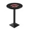 Holland Bar Stool Co 42" Blk Wrinkle Boston College Pub Table, 36" dia. Top L217B4236BostnC - alternate 1