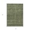 Homeroots 5' X 8' Olive Green And Ivory Geometric Washable Indoor Outdoor Area Rug 605597 - alternate 2