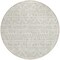 Homeroots 8' Ivory And Beige Round Southwestern Washable Indoor Outdoor Area Rug 594174 - alternate 3