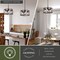 Vaxcel Burien 4-Light 18 in W Taupe Farmhouse Round Pendant Light Fixture with Cage Drum Shade P0365R - alternate 6