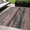 Homeroots 5' X 8' Blue Charcoal And Copper Botanical Leaves Washable Indoor Outdoor Area Rug 581949 - alternate 1