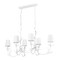 Z-Lite Aslin Textured White 6 Light Linear Chandelier 830-44L-TXWH - alternate 2