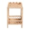 Bali & Pari Eloisa Natural Rattan End Table with Scalloped Border 266-14575-ZORO - alternate 2