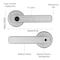 Wrightmaster 6.3 in Silver Fingerprint Biometric Smart Door Handle ZR-25A2-SR - alternate 4