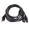 Sanoxy 10ft 18 AWG Universal Power Cord Splitter Cable NEMA 5-15P to IEC320 C13 x 2, Black SNX-CBL-LDR-PW145-1710 - alternate 2