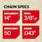 Oregon Micro Lite Chain, 14", 50 Drive Links R50 - alternate 4