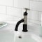 Kingston Brass One-Handle 1-Hole Bathroom Faucet with Knurled Handle and Push Pop-Up Drain KS2828RKX - alternate 2