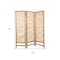Homeroots 69" Brown Wood Folding Three Panel Screen Room Divider 274730 - alternate 3