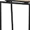Homeroots 31" Natural and Black Solid Wood and Metal Low Back Bar Height Bar Chair 605925 - alternate 2