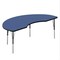 Correll Kidney HPL Activity Table, 72 in W, 36 in L, 19 in to 29 in H, Particleboard, Blue A3672-KID-37 - alternate 1