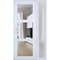 Vdomdoors Front Exterior Prehung FiberGlass Door Clear Glass See-through / Manux 8555 White Silk Clear Glass MANUX8555EXD-WS-W36+12 x H80+14-LH - alternate 2