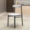 Leisuremod Lume Modern Dining Side Chair in Polyester with Black Steel Frame in Grey, 2PK LC20GR2 - alternate 2