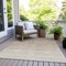 Homeroots 5' X 8' Beige And Ivory Ombre Washable Indoor Outdoor Area Rug 595782 - alternate 3