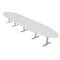 Skutchi Designs 18ft Oval Conference Table With Power | Harmony Series | 16 Person Meeting Room Table HAR-OVL-48X216-T-WA7976-NA - alternate 1