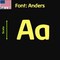 Aacc Self-Adhesive Vinyl Letter: a, Scale: 8 cm. Color: Yellow Font: Anders by, 4PK AACC-Anders-la-Yellow-M8x4 - alternate 1