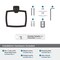 Amerock Revitalize Oil Rubbed Bronze Traditional 6-13/16 in 173 mm Length Towel Ring BH36032ORB - alternate 4