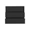 Homeroots 34" Black Three Drawer Dresser 544038 - alternate 1