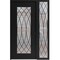 Vdomdoors Aluminum Door Iron 1600 Black Entry Steel Metal Classic Painted 48 x 80 (36+12 x 80)-Left Inswing IRON1600EXD-BLK-W36+12xH80-LH-I - alternate 1