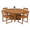 Homeroots 70" Natural Rounded Solid Wood Dining Table 488703 - alternate 3
