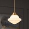 Vaxcel Huntley Mini Pendant Light, Natural Brass, White Schoolhouse Glass, 10-In. Wide P0464 - alternate 4