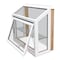 Factory 2U Windows Garden Window with Shelf, 36in x 41in, White, Insulated Laminate Seatboard, Low-E Glass 803036 - alternate 1