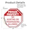 Signmission Private Property No Hunting or Tres, 4 inch X 4 inch, Vinyl Decal, 2PK OC-D-2PACK-4-153 - alternate 2