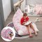 Homeroots 35" Light Pink Microfiber Specialty Unicorn Pouf Cover 546269 - alternate 3